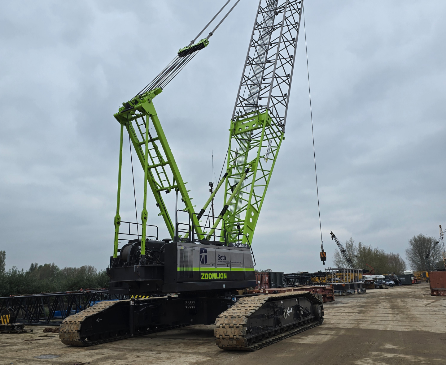 Zoomlion ZCC 1500V‑1E5 lattice‑boom rupskraan uit 2024